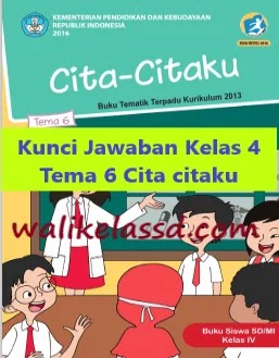 Kunci Jawaban Kelas 4 Tema 6 Cita Citaku Wali Kelas Sd