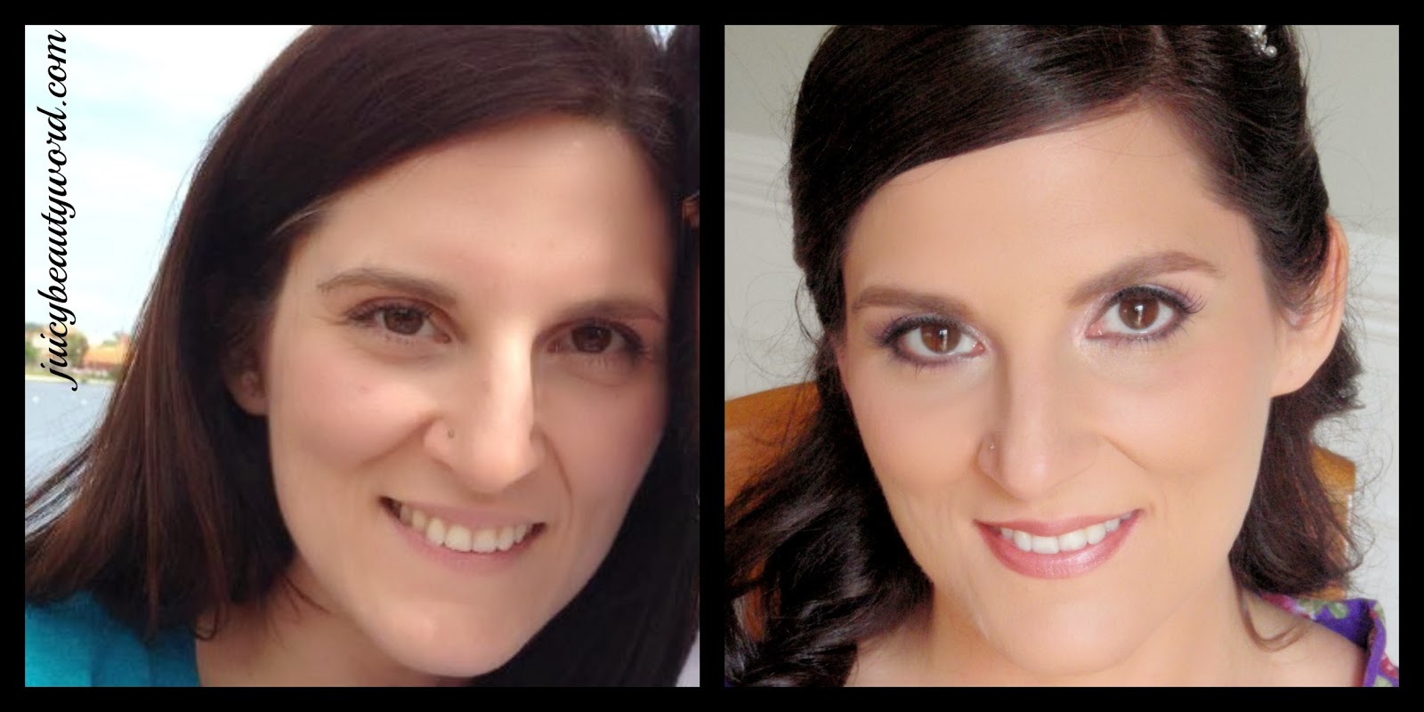 bridal makeup before and after