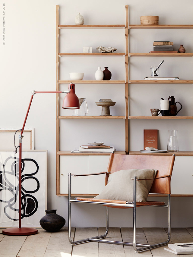 Sustainable Style with Bamboo Shelves + a Touch of Vintage