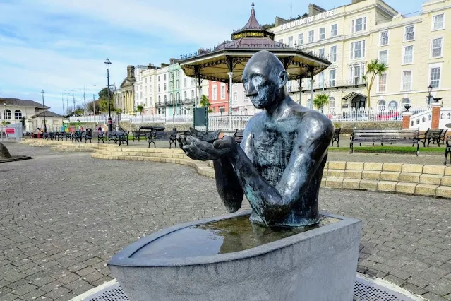 Sculpture and gazebo in Cobh Ireland (Irish Road Trip Destinations)