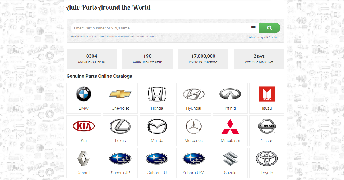 موقع partsouq لشراء قطع غيار السيارات اليابانية و الكورية و الامريكية و