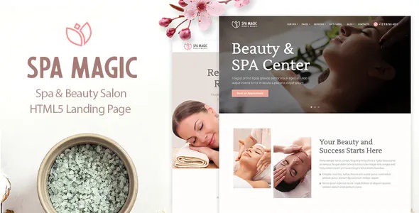 Beauty Spa Salon Wellness Center Premium Template