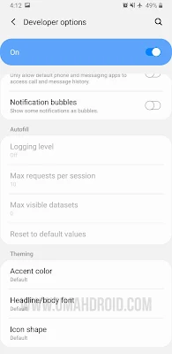 Enable Developer Options Samsung