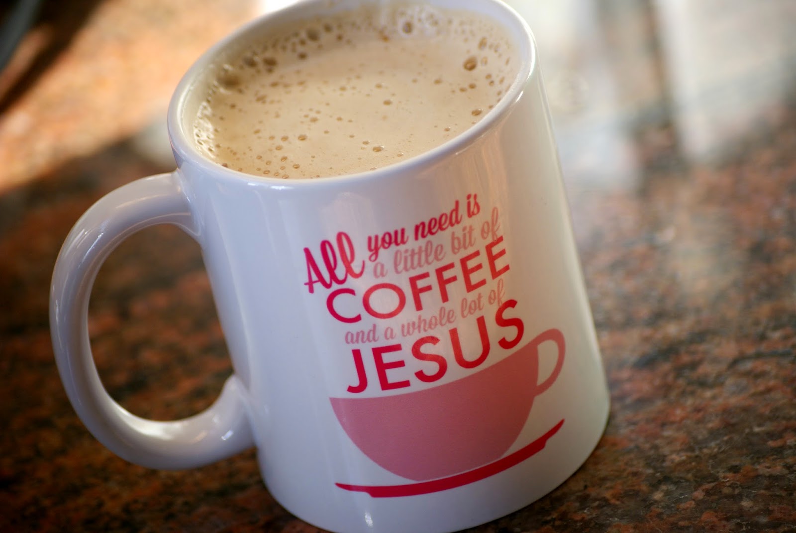 All I Need is a little bit of Coffee and a whole lot of Jesus Mug 