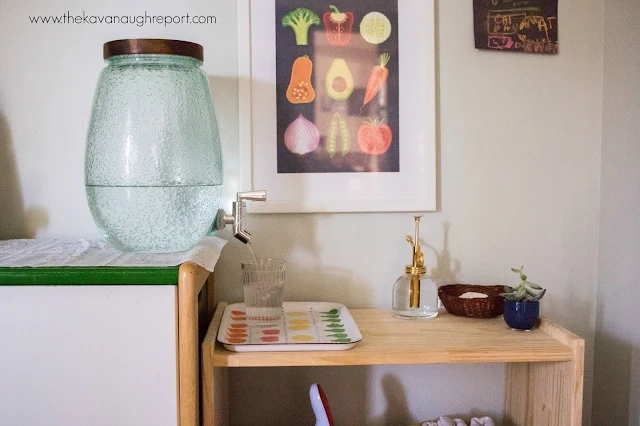 Water can be a wonderful source of independence for your children. Here are some tips for creating a Montessori water station in your home. 