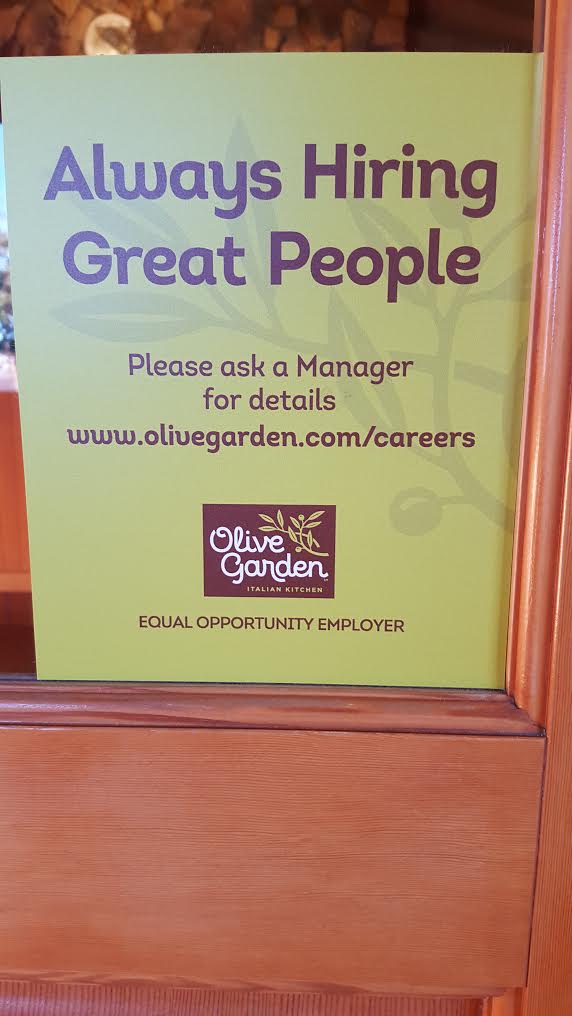 Olive Garden Hiring