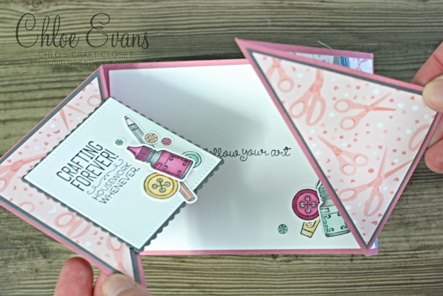 Chloe Evans: A Tri Fold Triangular Card - It Starts With Art