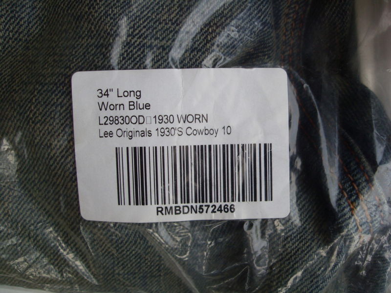 LEE 1930's 101B COWBOY 10 Denim - LEE JAPAN | VINTAGE AMERICANA TOGGERY