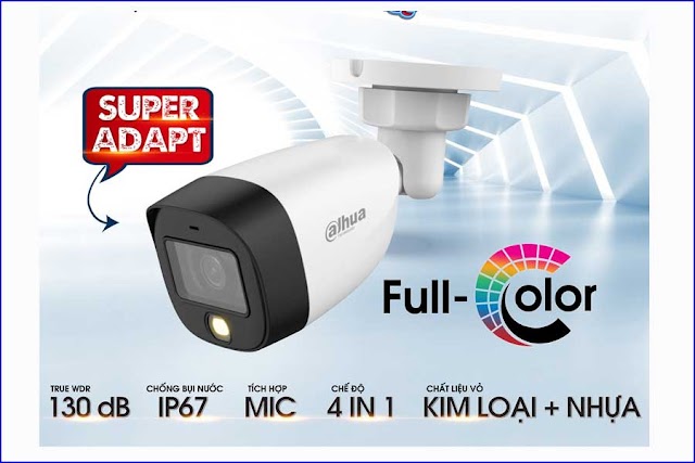 Review chi tiết sản phẩm camera Full Color DH-HAC-HFW1239CP-A-LED