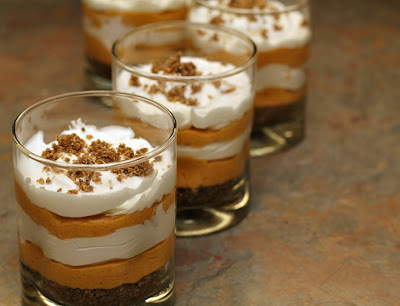 pumpkin cheesecake trifle - at www.turtlesandtails.blogspot.com