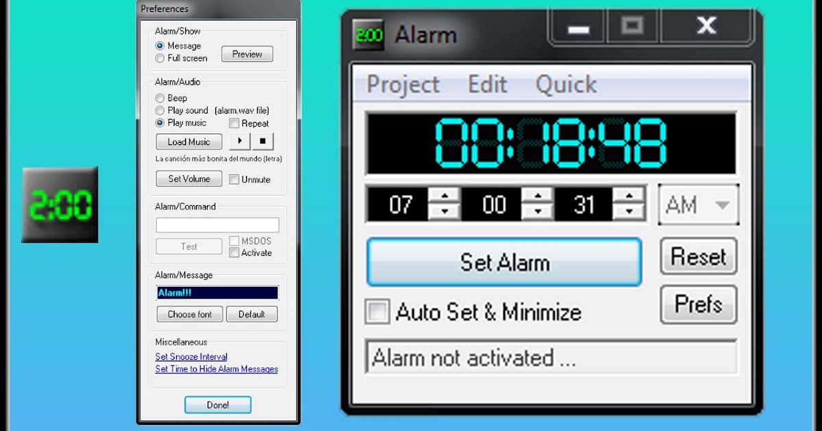 DESCARGAR ALARMA PARA PC (MEGA) 100KB