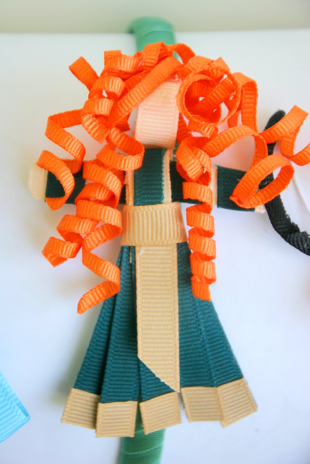 Grosgrain: Disney Inspired Princess Ribbon Sculpture Day 2: Merida
