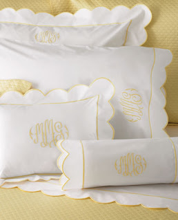 The Pink Monogram: Monogrammed Bedding from The Pink Monogram