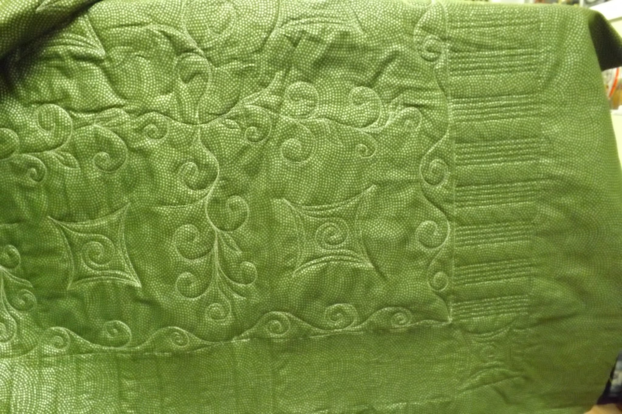 Treadle Quilts Antique embroidered quilt and pillow sham