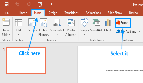 maak QR-code in powerpoint 1