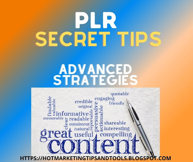 PLR secret tips-advanced strategies