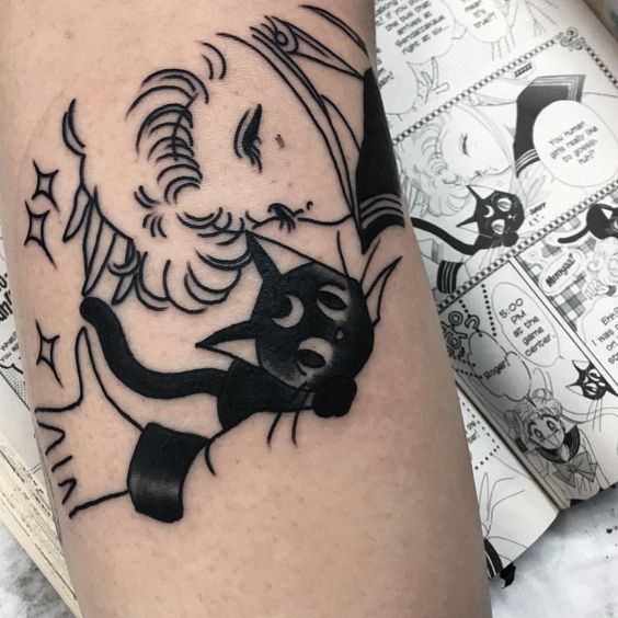 Inspiração: Tatuagens fofas para fãs de Sailor Moon!