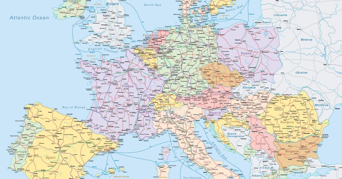 Railmap Europa - Eisenbahnkarte von Europa (2010) | Deutschlandkarte Railmap Europa - Eisenbahnkarte von Europa (2010) | Deutschlandkarte