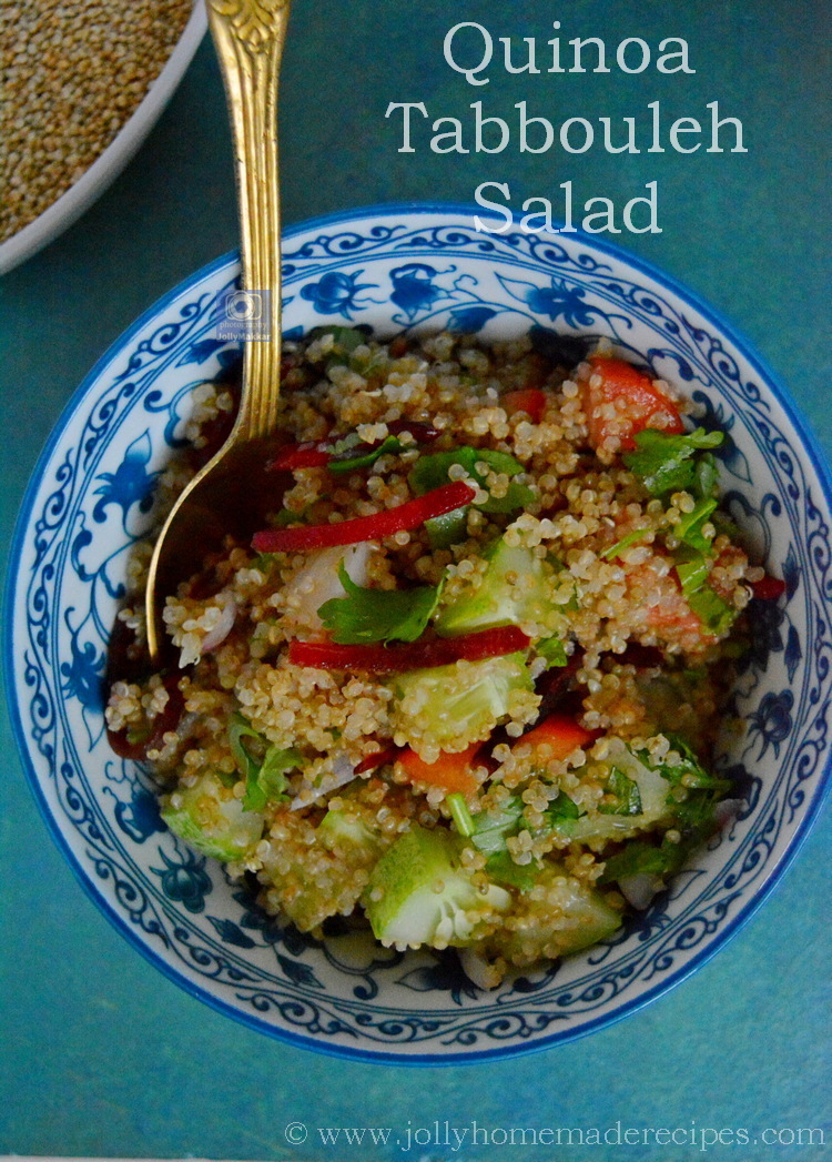 Quinoa Tabbouleh | Quinoa Tabbouleh Salad | Homemade Recipes