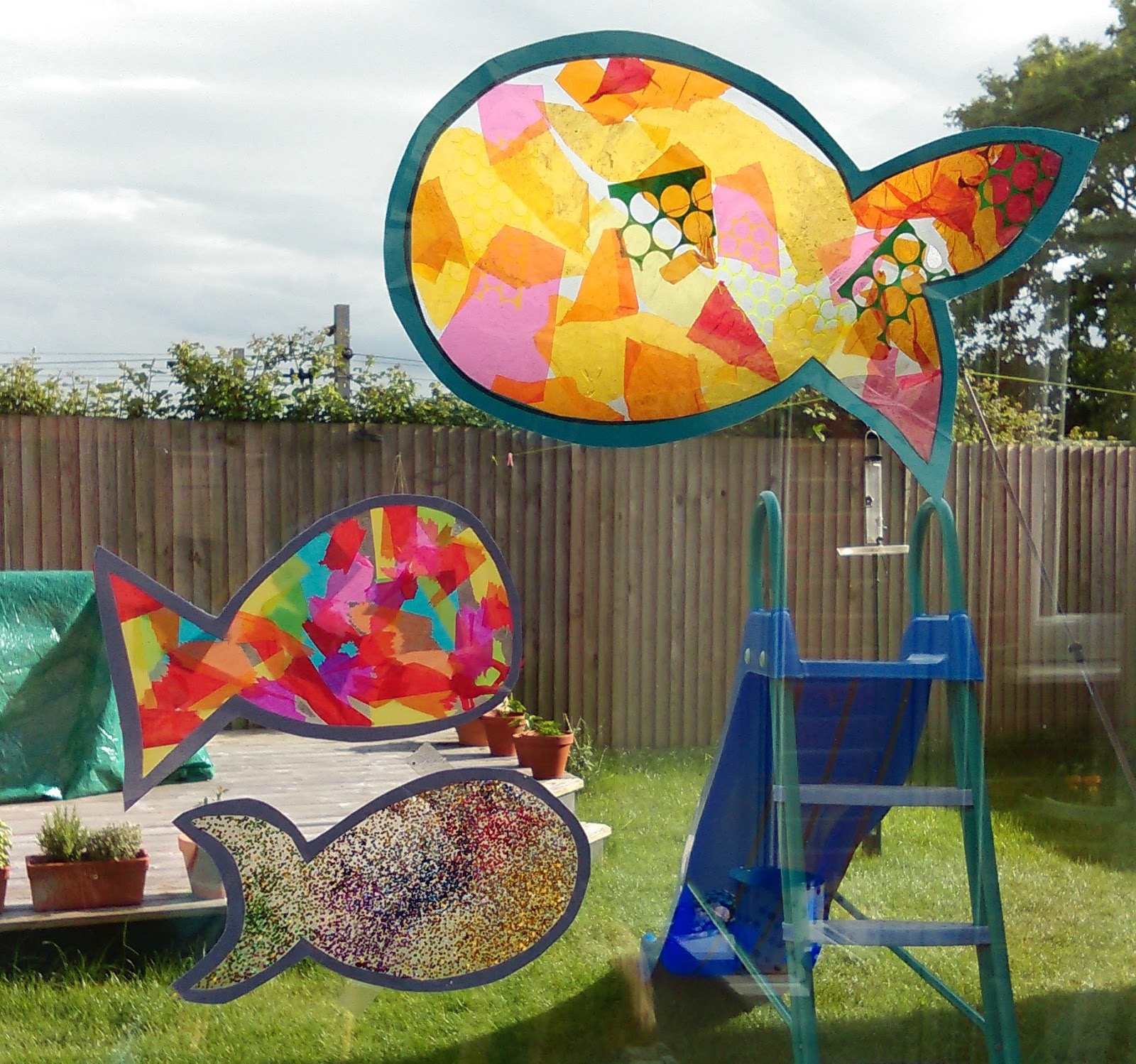 Crafting with Suzanne (& Jessica) Ocean Suncatchers