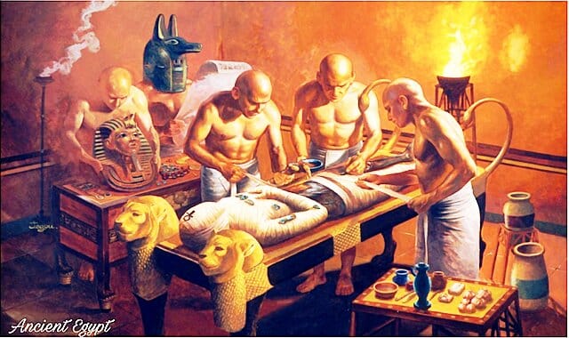 التحنيط عند المصريون القدماء وطرق وورش التحنيط والمواد والطقوس والوظائف المستخدمة