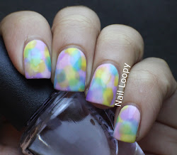 nail opi sheer overlapping tints using designs blobs array apply colours random colour each did