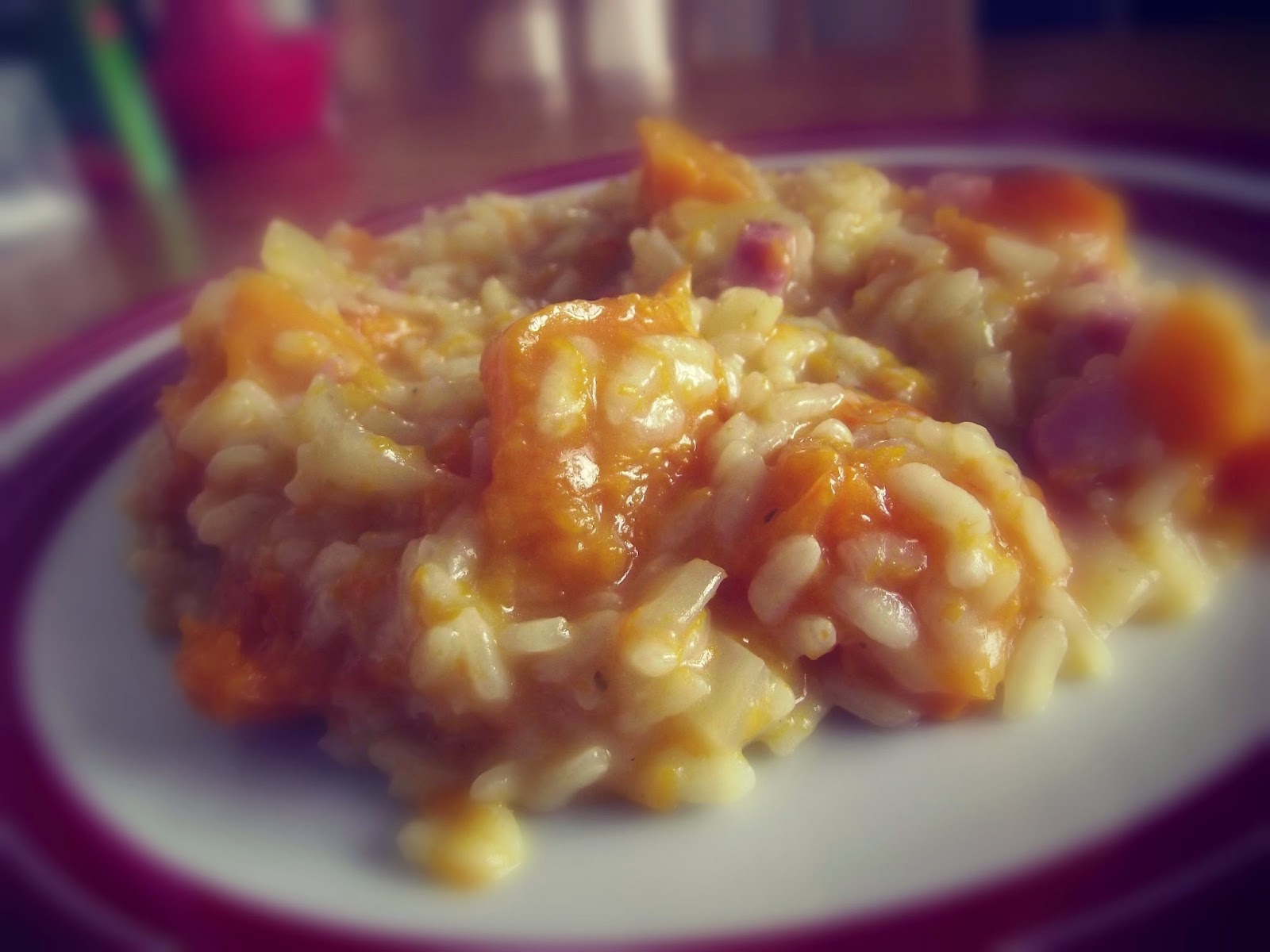 Risotto with pancetta and roasted butternut squash