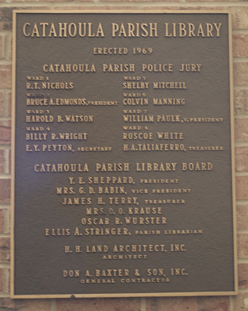 Roots From The Bayou First Library Established in Catahoula Parish