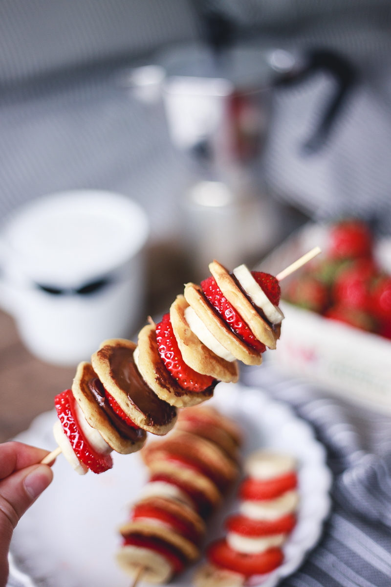 Zum Mitnehmen bitte: Sonntagsfrühstück Nr. 12: Mini Pancake-Spieße mit ...