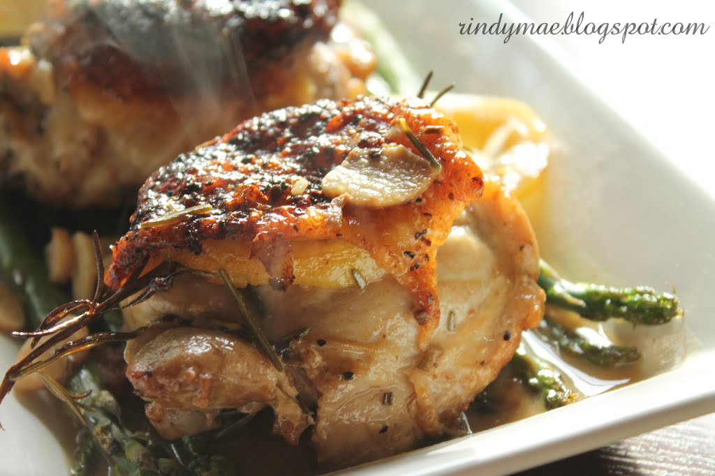 Rindy Mae: Lemon & Rosemary Chicken with Pinenut Rice Pilaf