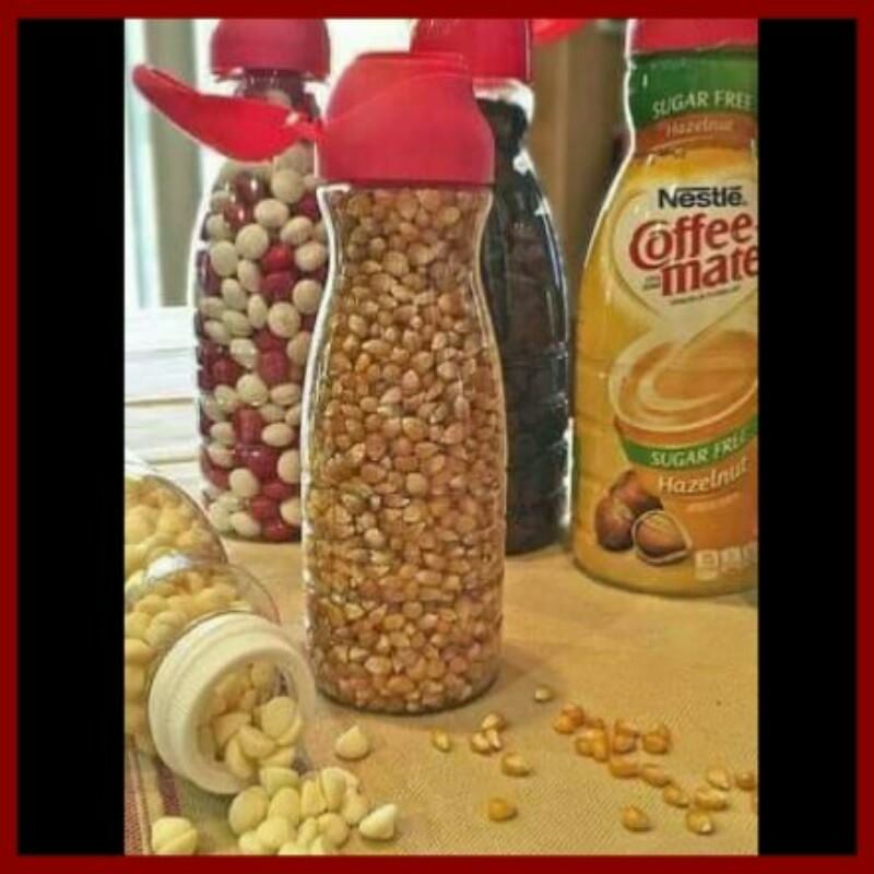 DIY And Household Tips Turn Empty Coffee Creamer Containers Into