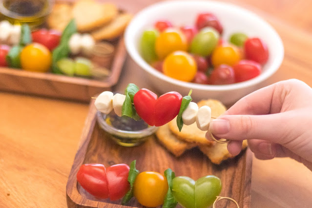 Lunchbox Dad: How to Make Heart-Shaped Caprese Salad Skewers