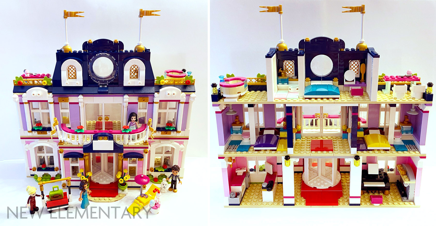 LEGO® Friends review: 41684 City Grand Hotel | New Elementary: LEGO® parts, and techniques