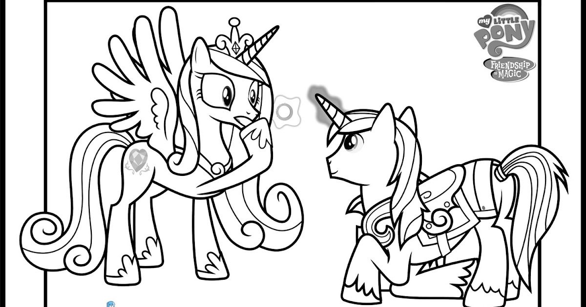 Princess Cadence And Shining Armor Coloring Pages Shining Armor Coloring Pages Minister