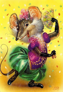 Happy new year mice and rats 2024. Free, beautiful live Christmas cards in the year of mouse
