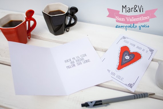 Cartolina di San Valentino per stampare gratis