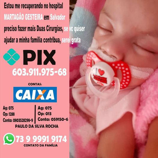 Eunápolis:Todos por Perolla Louise, filha do cantor Paulinho Dj 6