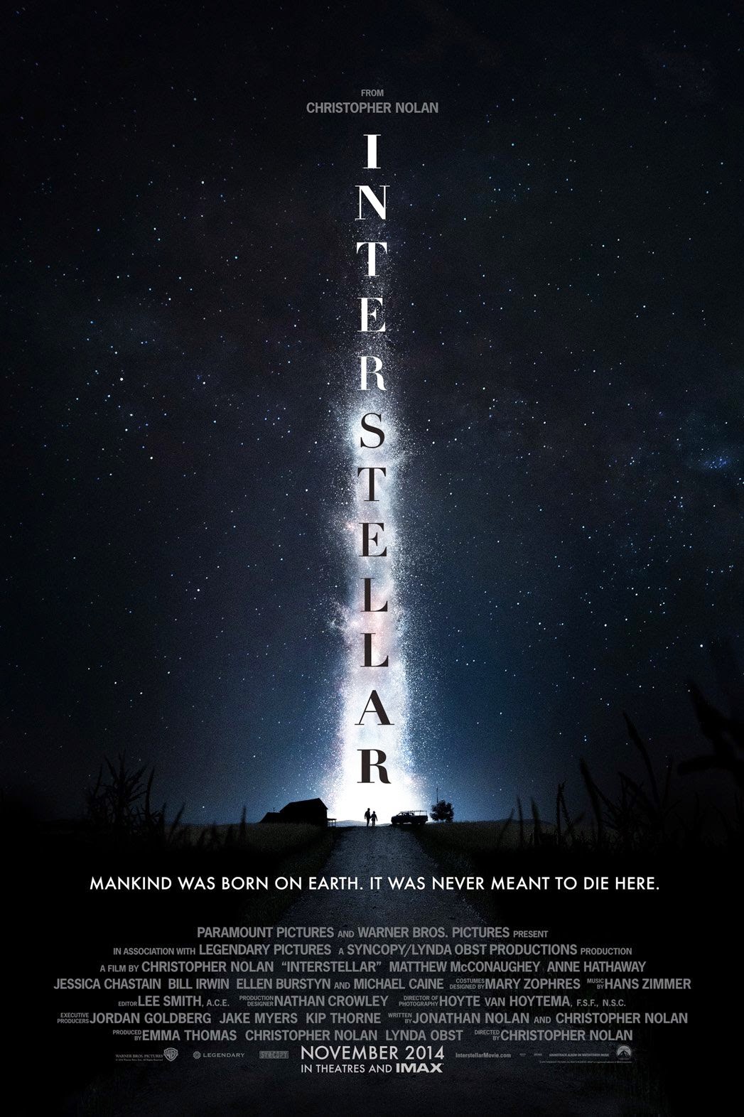 L'affiche d'Interstellar ...