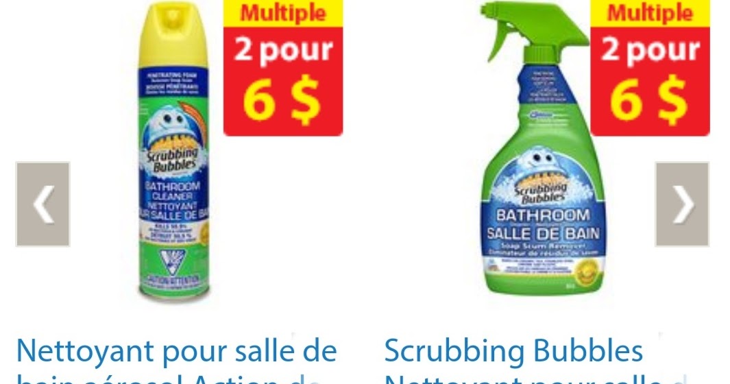 Coupons et Circulaires 1 SCRUBBING BUBBLES
