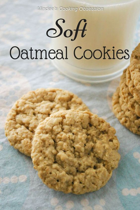 Soft Oatmeal Cookies Delicious Food