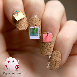 cork nail board nails 3d designs piggieluv hair cat weird crazy manicure tutorial impractical yes super know corkboard weekend ever
