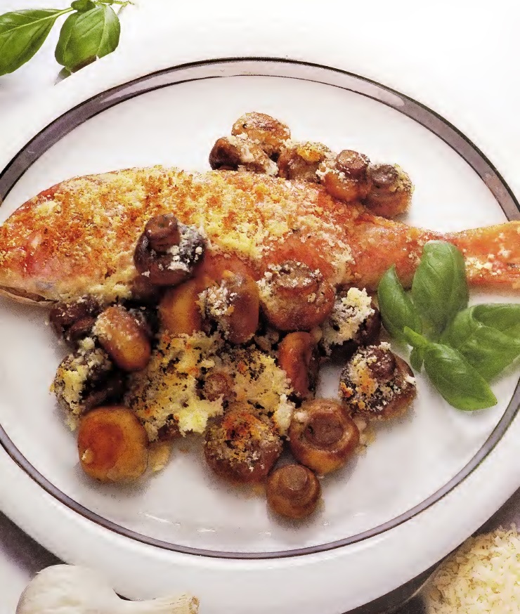 Red Mullet with Herb & Mushroom Sauce Creative DIY
