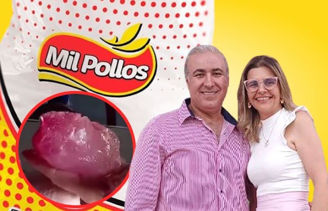 Denuncian en Venezuela a la marca Mil Pollos y a sus propietarios, Kamil Albazi y Milagros Hanna, por inflar el peso de sus productos insertándoles bolsas llenas de agua