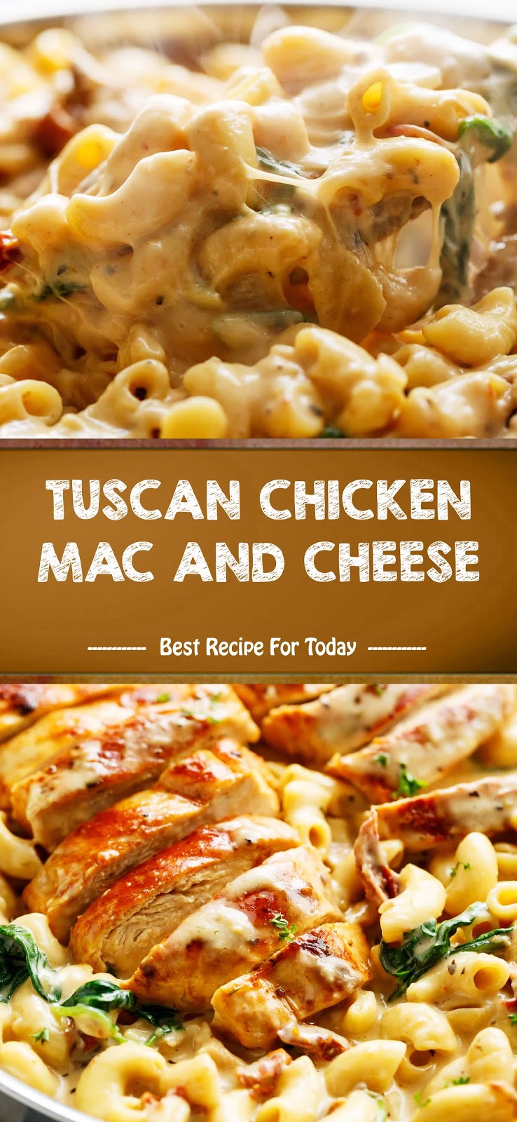 TUSCAN CHICKEN MAC AND CHEESE 3 SECONDS