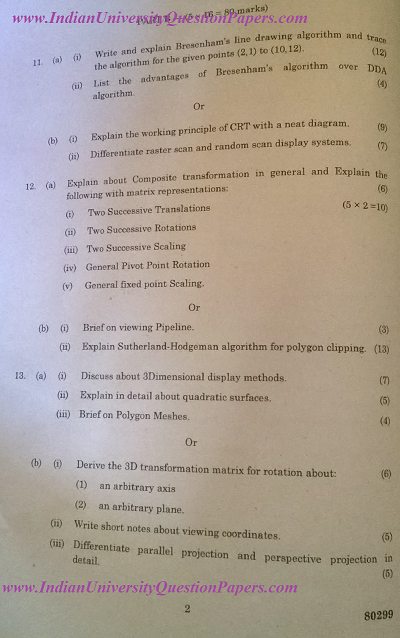 CS6504 Computer Graphics Nov Dec 2016 Question Paper - University ...