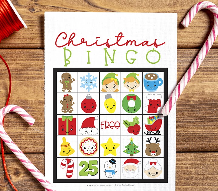Free Printable Christmas Bingo | artsy-fartsy mama