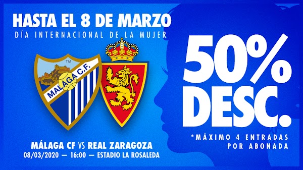 Abonada, contamos tu fuerza para el Málaga - Real Zaragoza