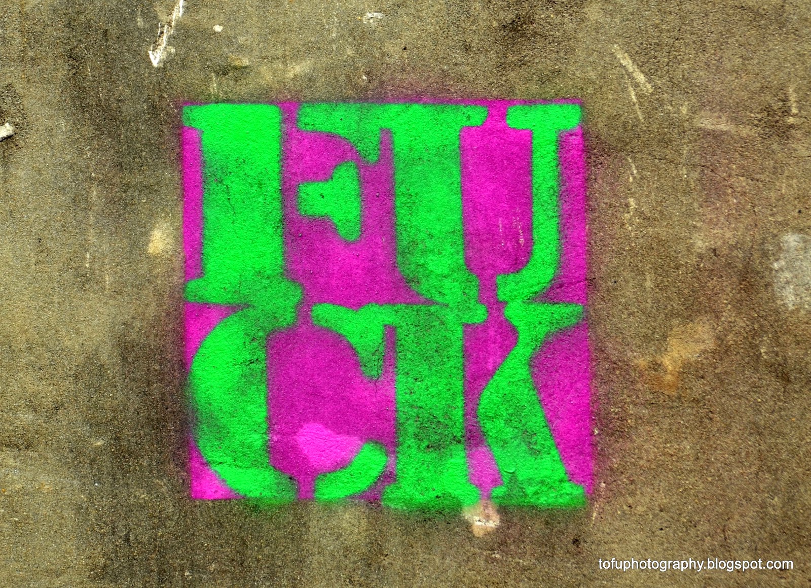 Tofu Photography: Obscene sign