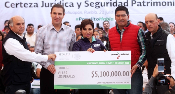 El trabajo coordinado permite a Puebla avanzar en el combate a la pobreza: Rosario Robles y RMV