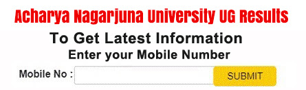 Acharya Nagarjuna University UG Results